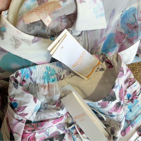 NWT New Rococo Sand Floral Lulu Skirt Blouse Set Revolve - Picture 7 of 8